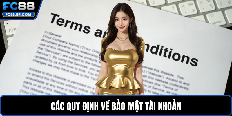 Các quy định về bảo mật tài khoản